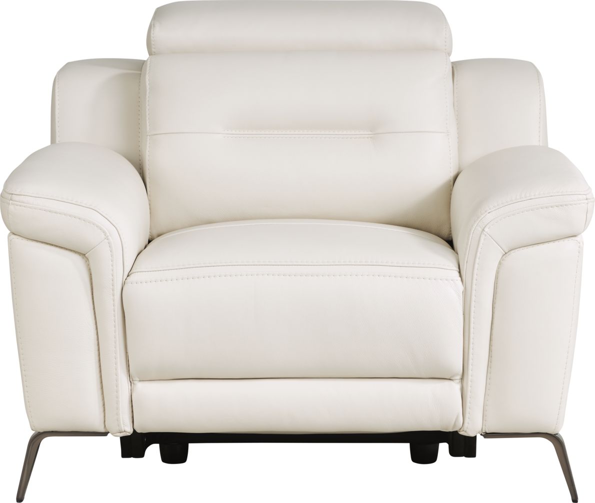 Sofia Vergara Castella Ivory Dual Power Recliner Rooms To Go