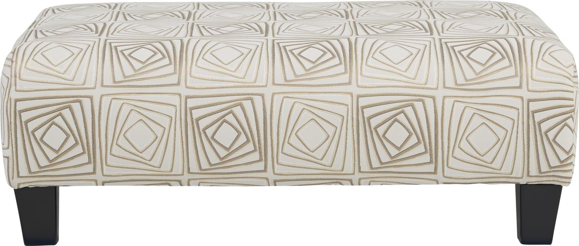 Beige deals cocktail ottoman