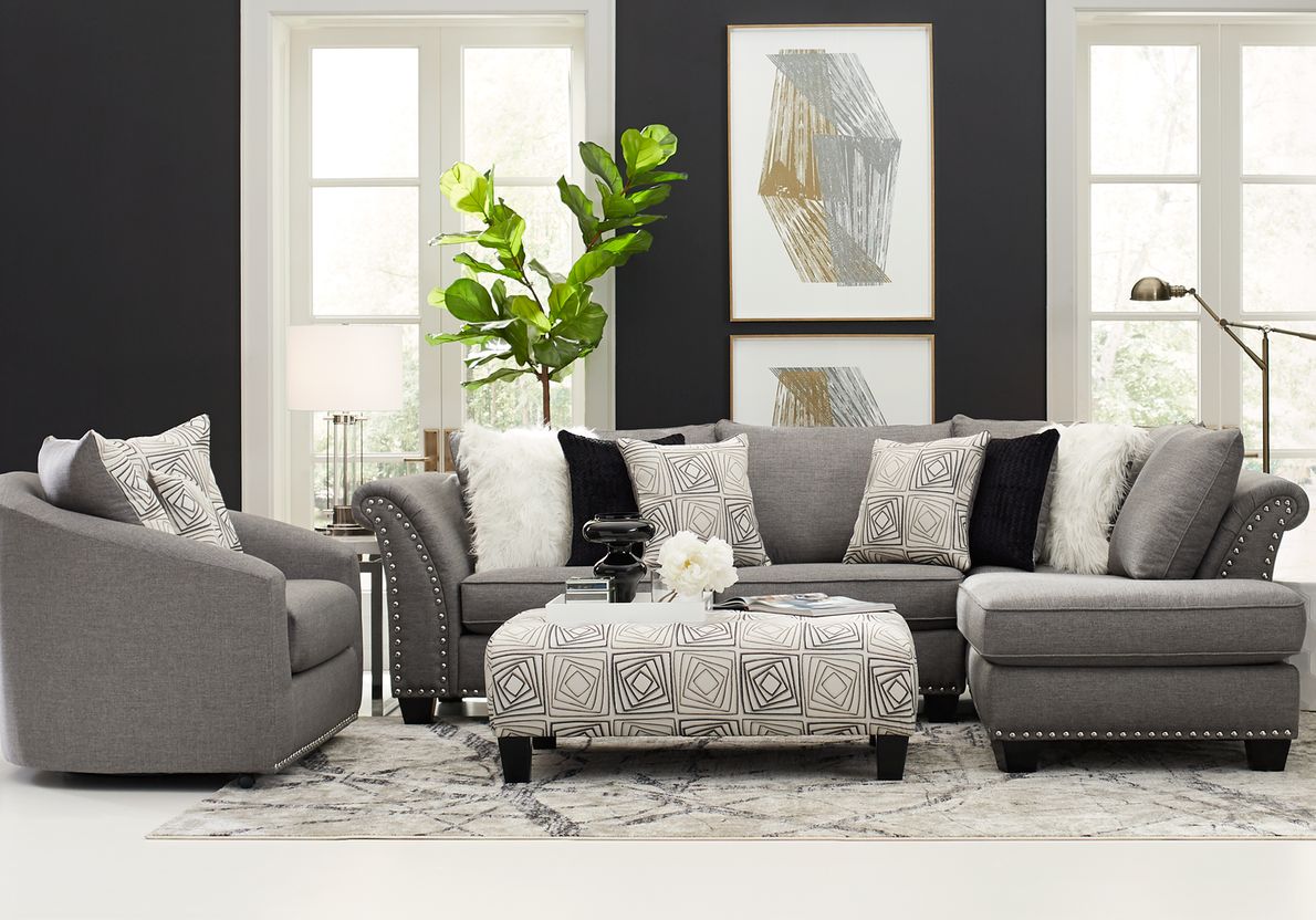 Sofia vergara store claremont gray sectional