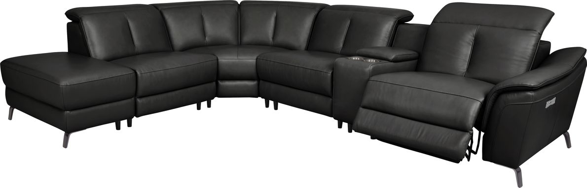 Sofia vergara turano midnight 6 pc dual power on sale reclining sectional