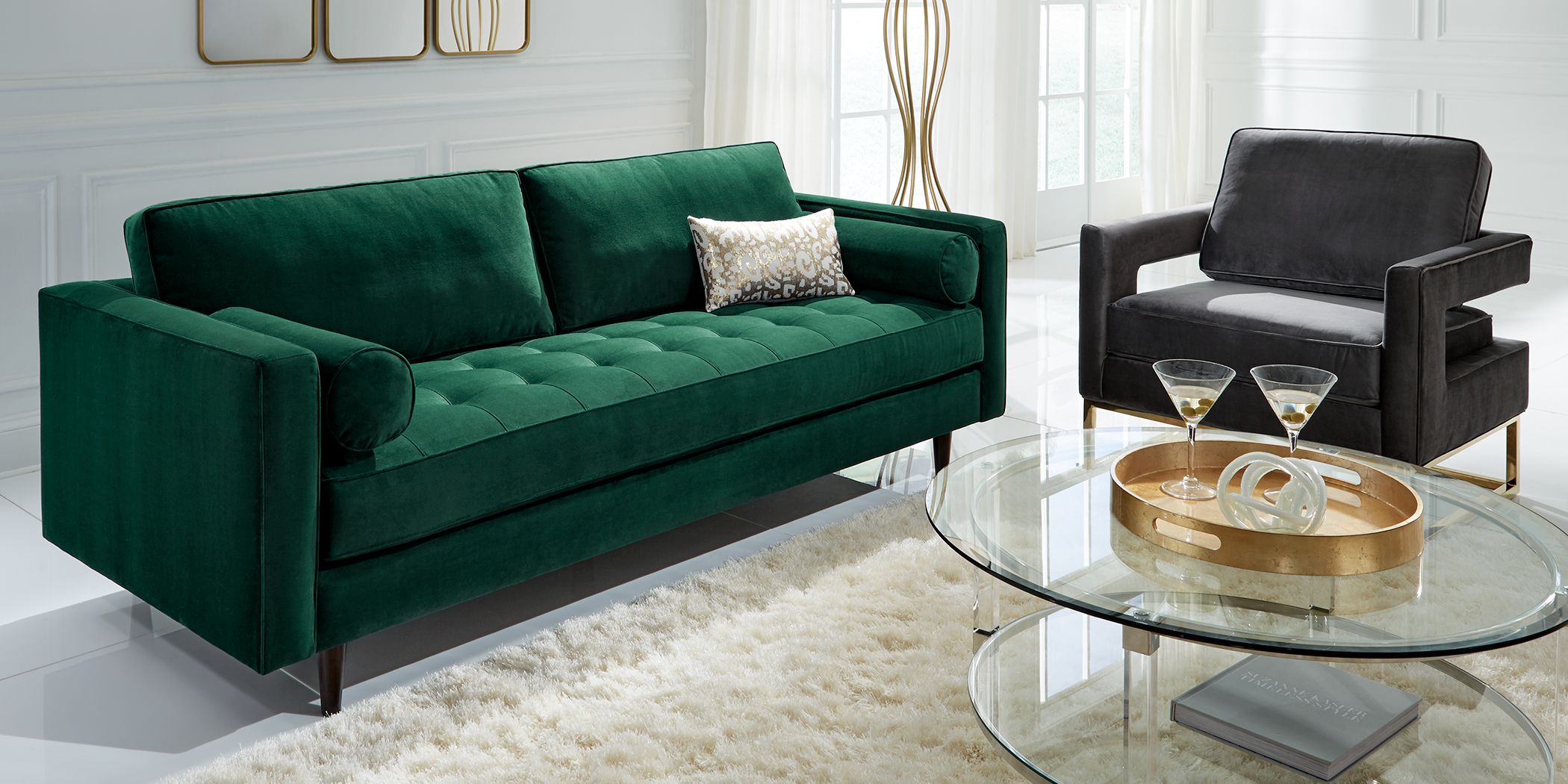 Sofia vergara store green sofa