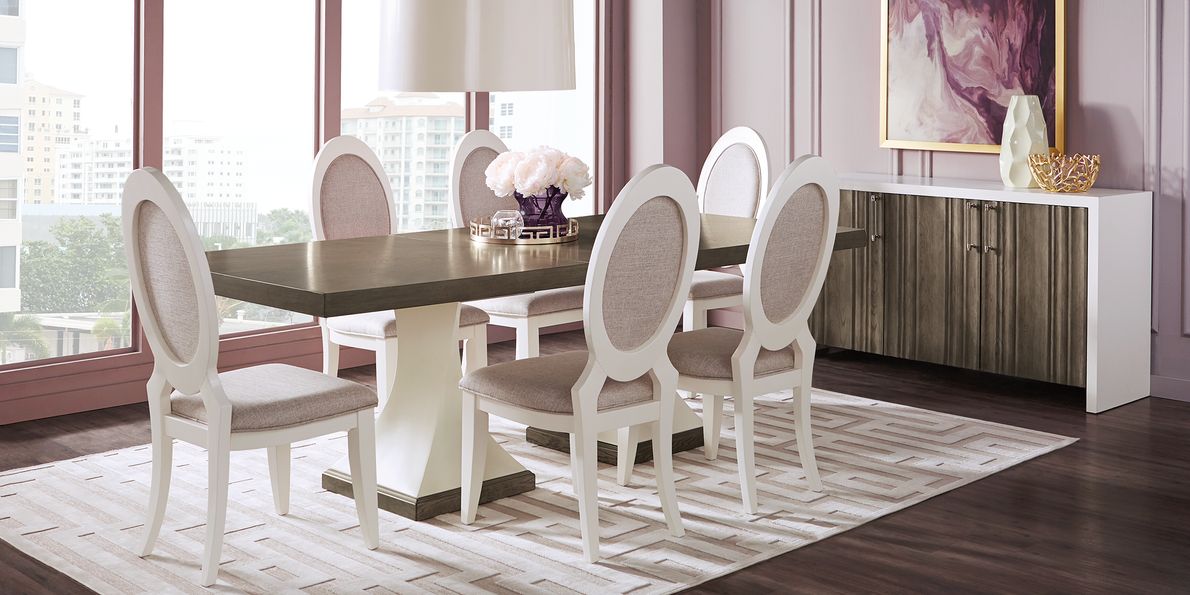 Santa Fiora White 5 Pc Rectangle Dining Room Rooms To Go