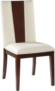 Savona White Wood Back Side Chair