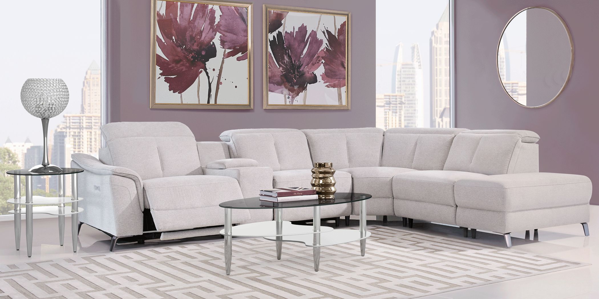 Sofia vergara deals grey sectional