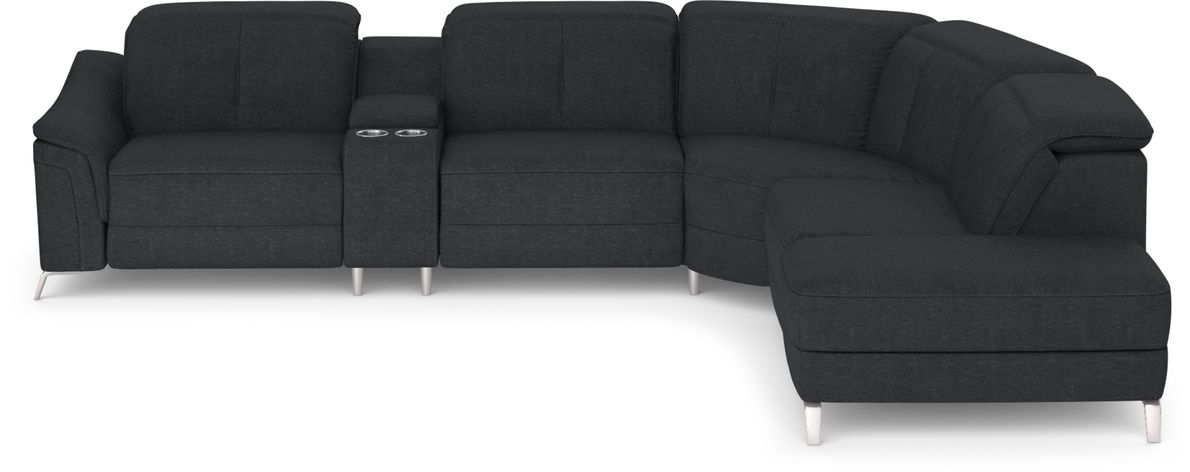 Sofia vergara turano midnight 6 shop pc dual power reclining sectional