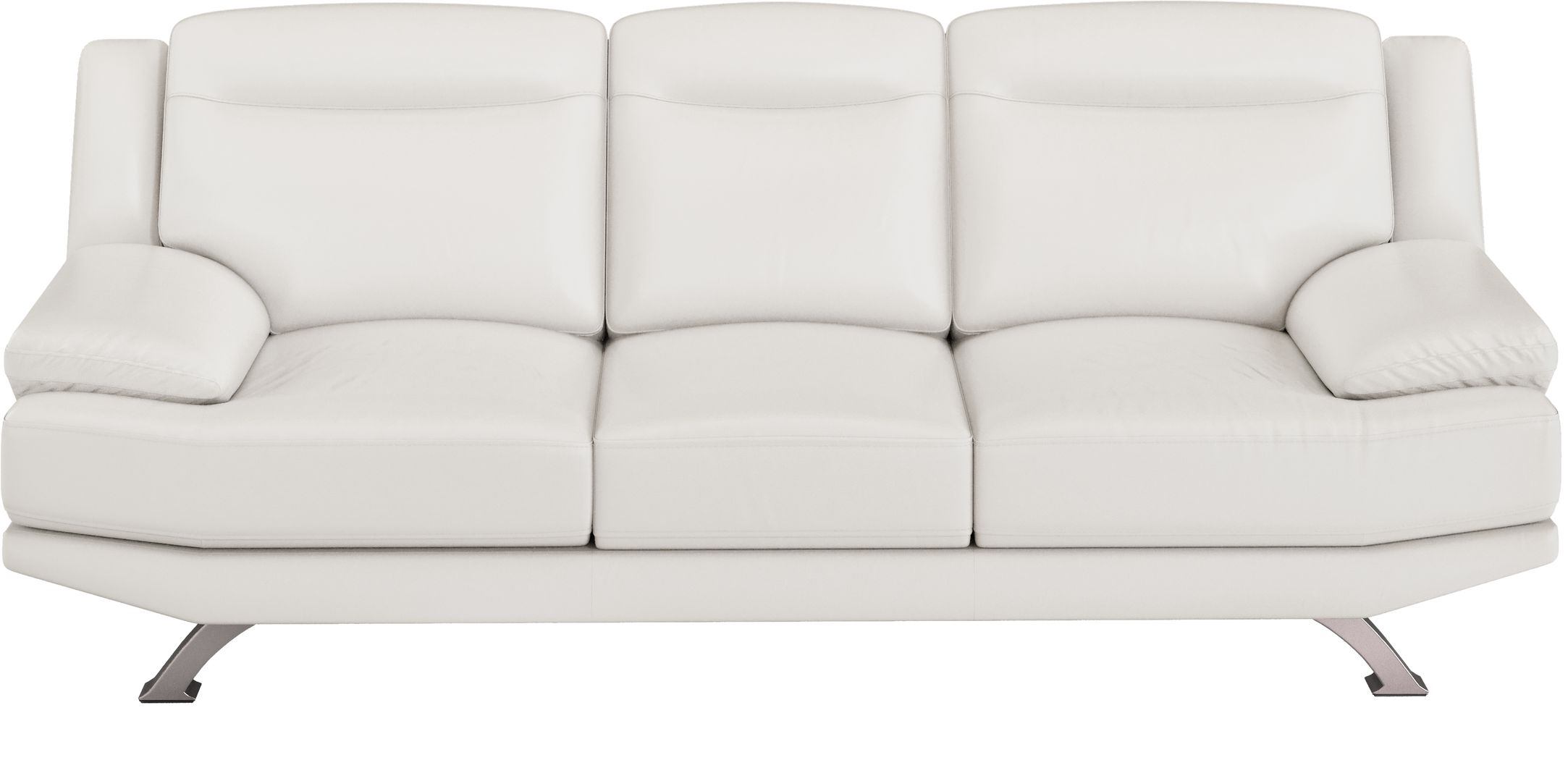 Sofia Vergara Zamora White Leather Sofa Rooms To Go