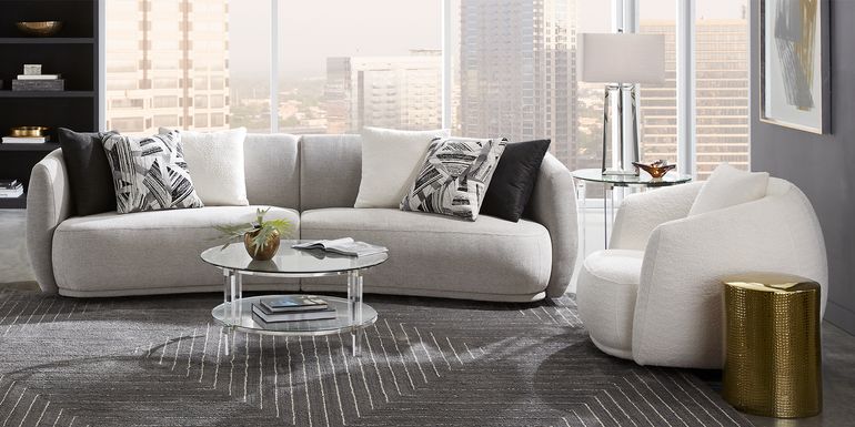 Sofia vergara claremont gray deals 2 pc sectional