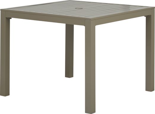 Solana Taupe 38 in. Square Outdoor Dining Table