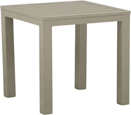 Solana Taupe Square Outdoor End Table