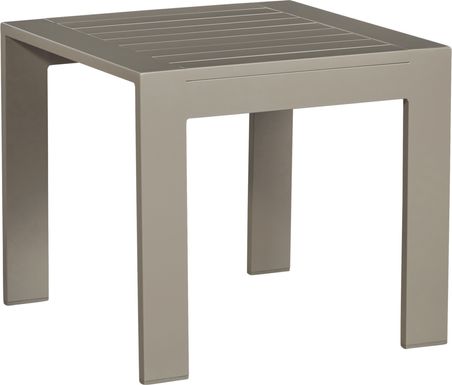 Solana Taupe Outdoor End Table
