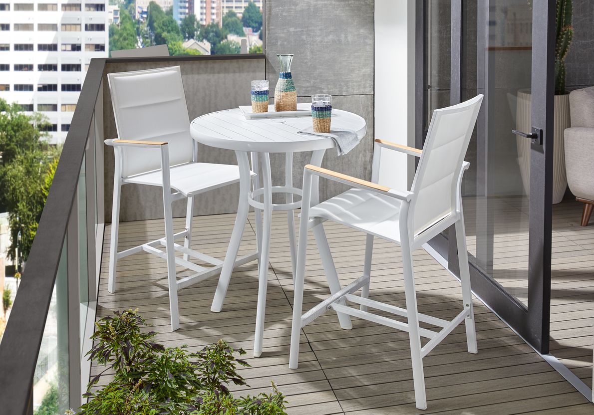 Balcony height best sale dining set