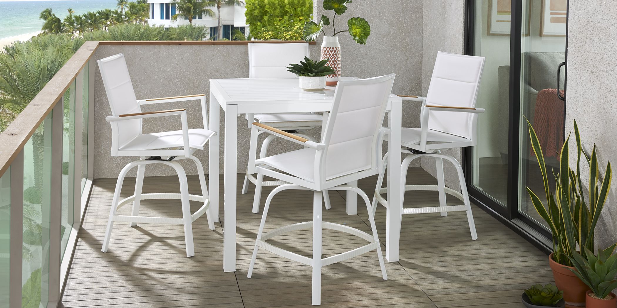 Balcony best sale dining set