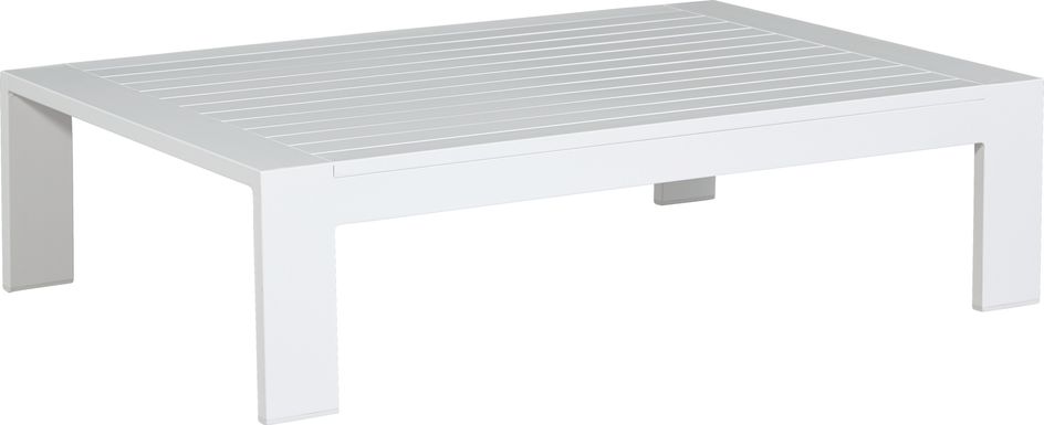 Solana White Outdoor Cocktail Table