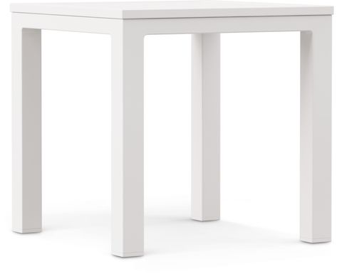 Solana White Square Outdoor End Table