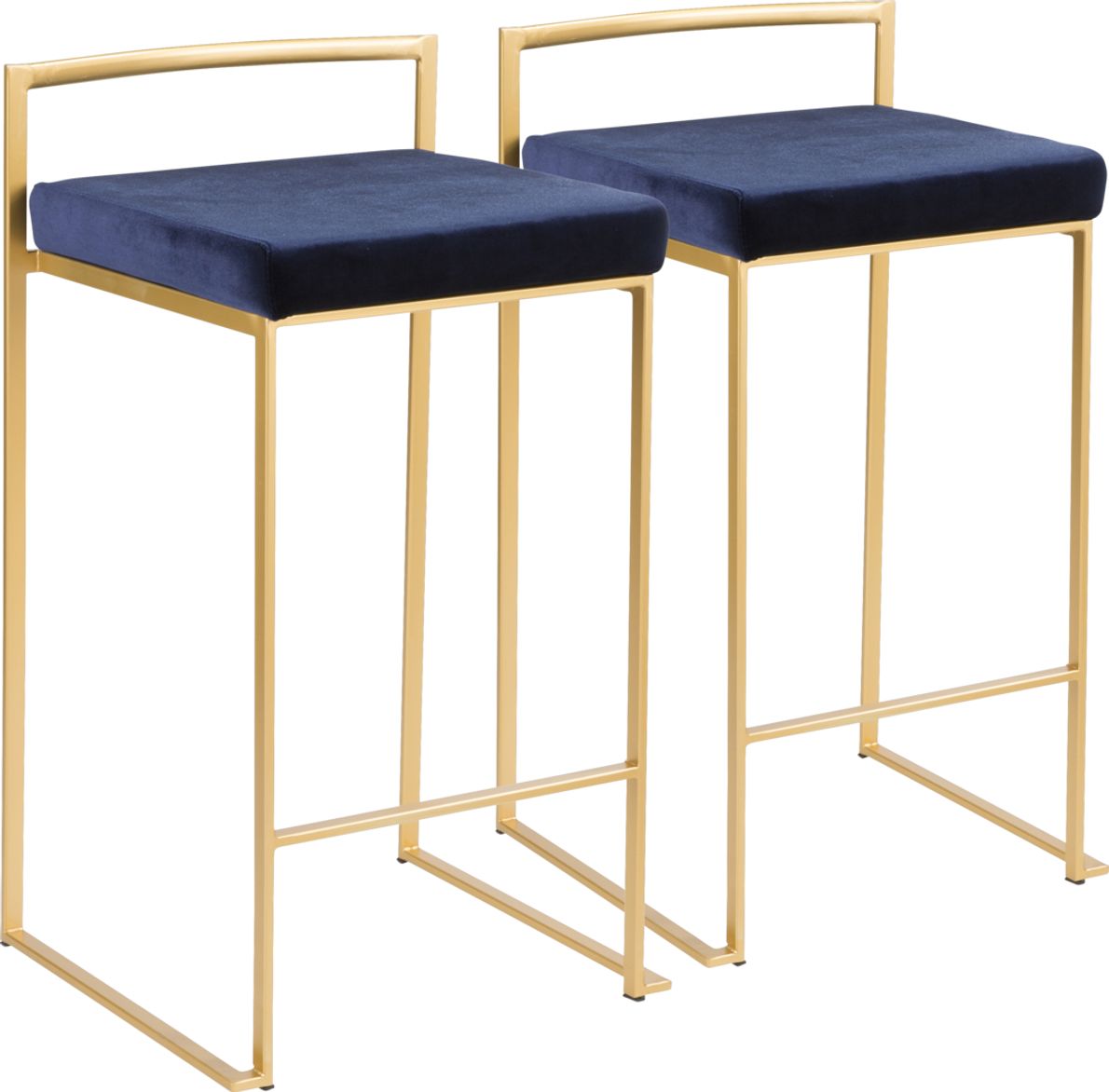 Blue and deals gold counter stools