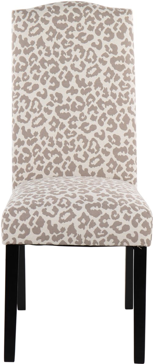 Gray leopard print chair sale