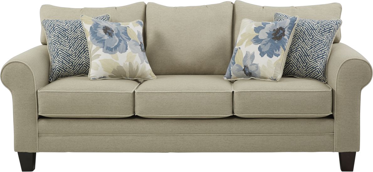 Spring Blooms Beige Sofa