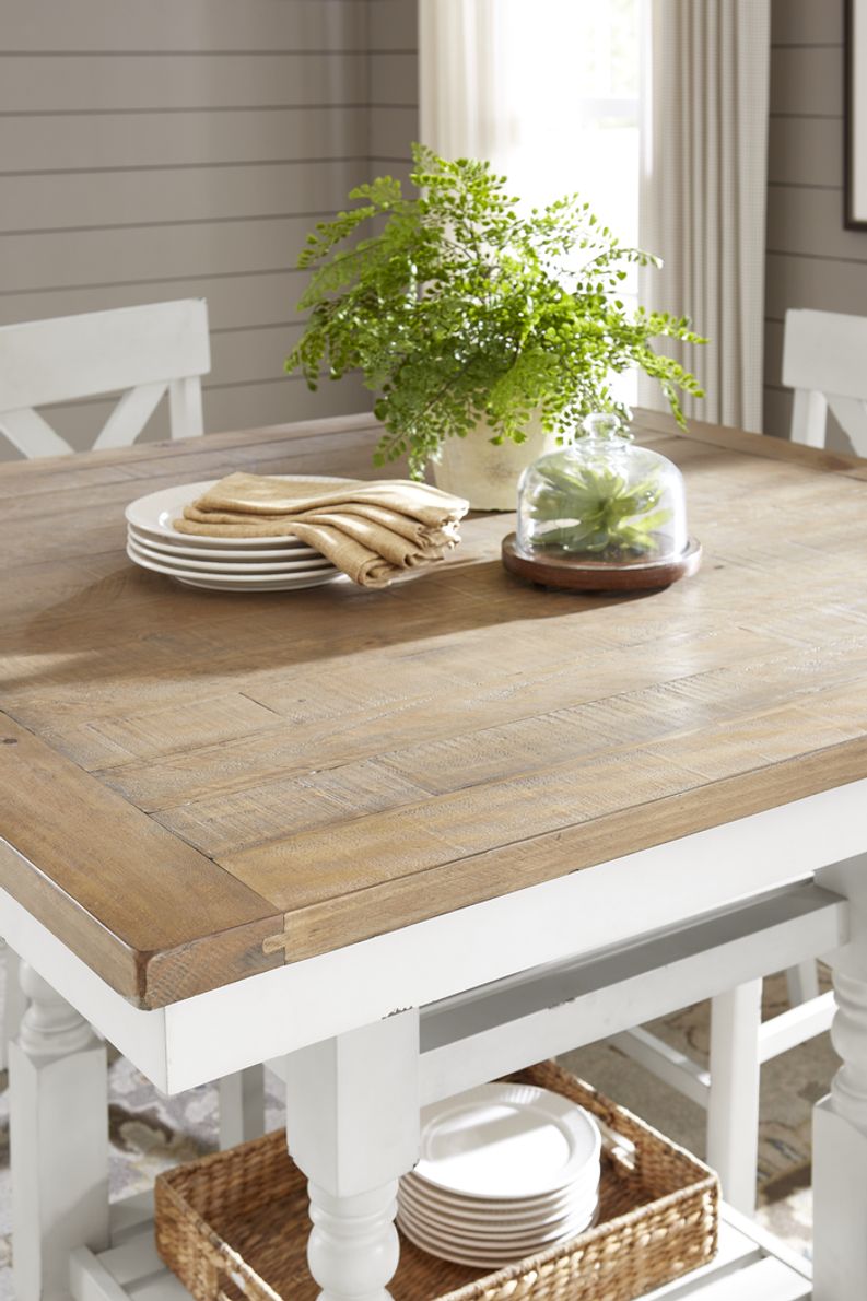 Spring Cottage White Counter Height Dining Table