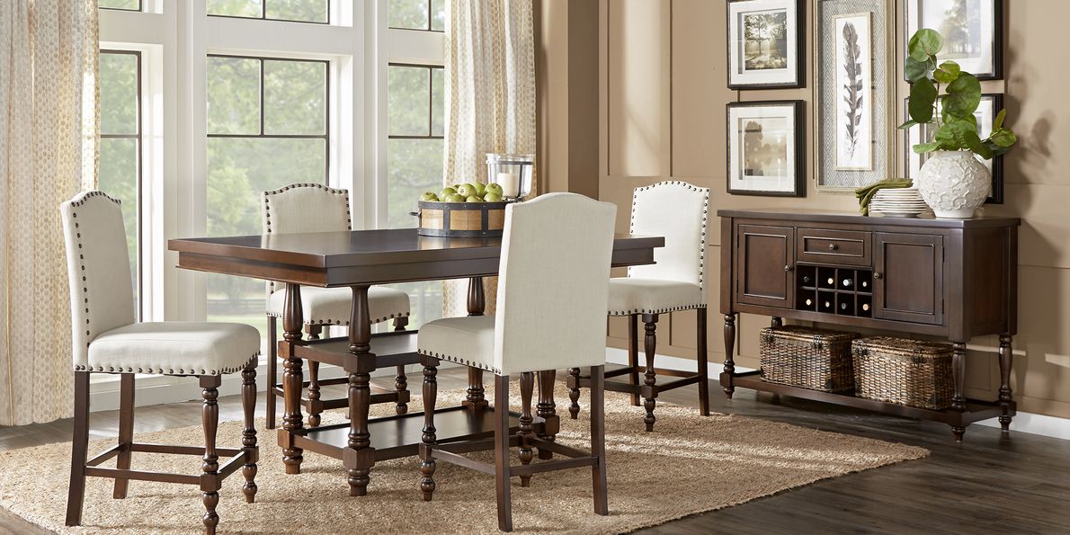 5 piece counter height deals dining set with stools