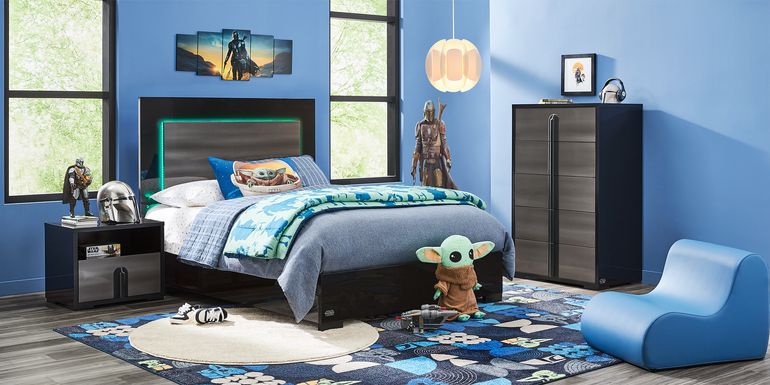 Star Wars Black Full Lighted Bedroom