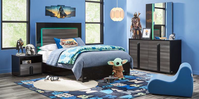 Star Wars Black Full Lighted Bedroom