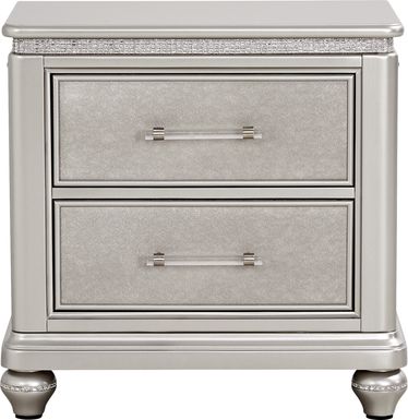 Starlet Lane Silver Nightstand