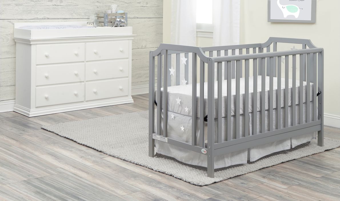 Light store gray crib