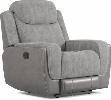 State Street Gray Recliner