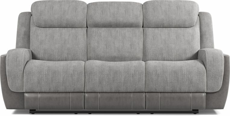 State Street Gray Reclining Sofa