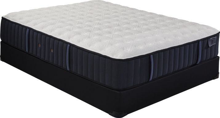 Stearns and Foster Hurston Cushion Firm Tight Top Low Profile King Mattress Set