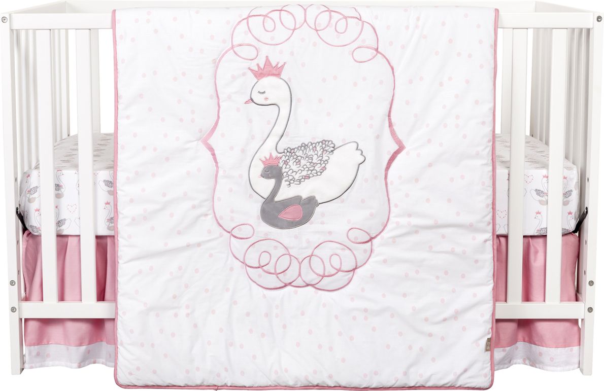 Swan crib outlet bedding