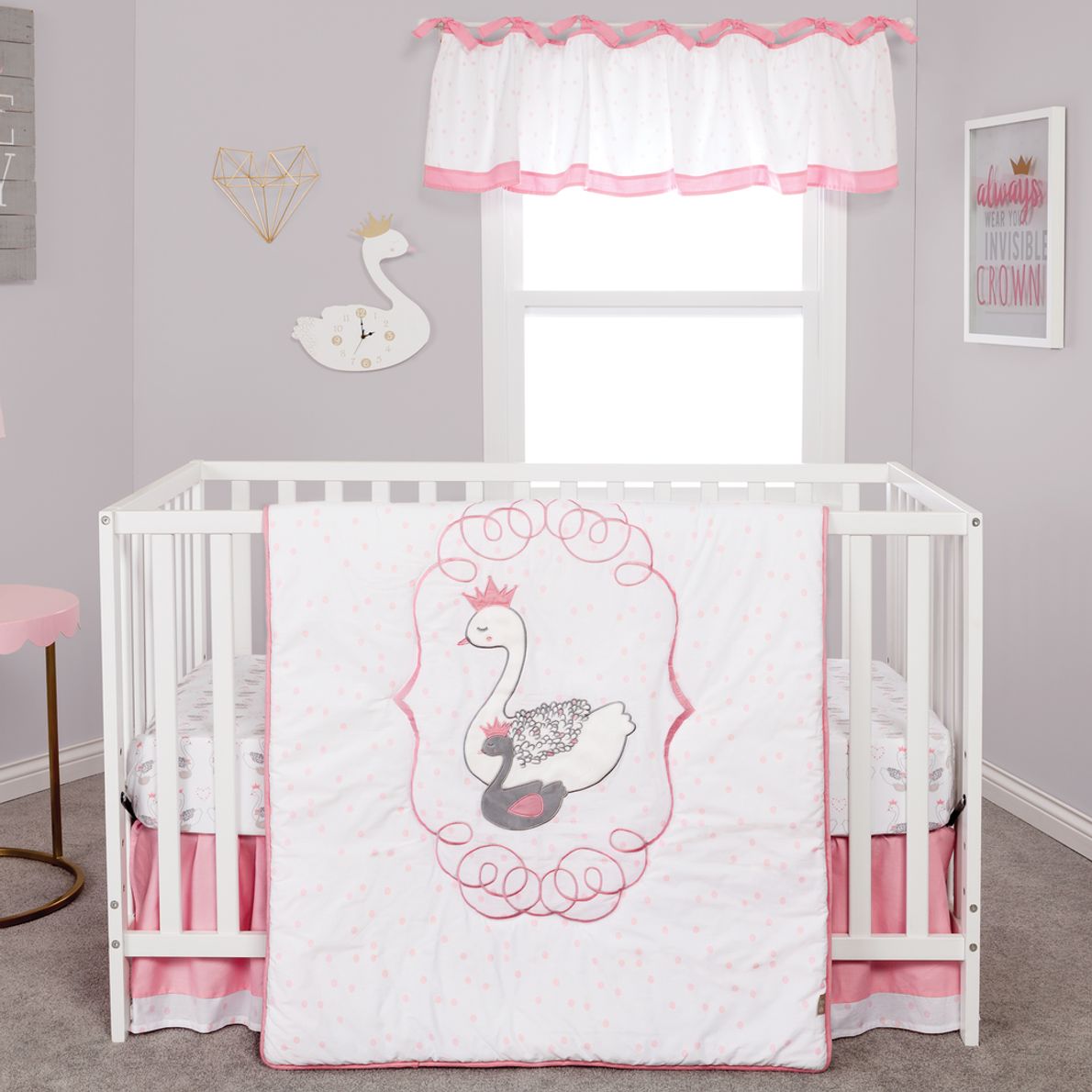 Swan store crib sheets