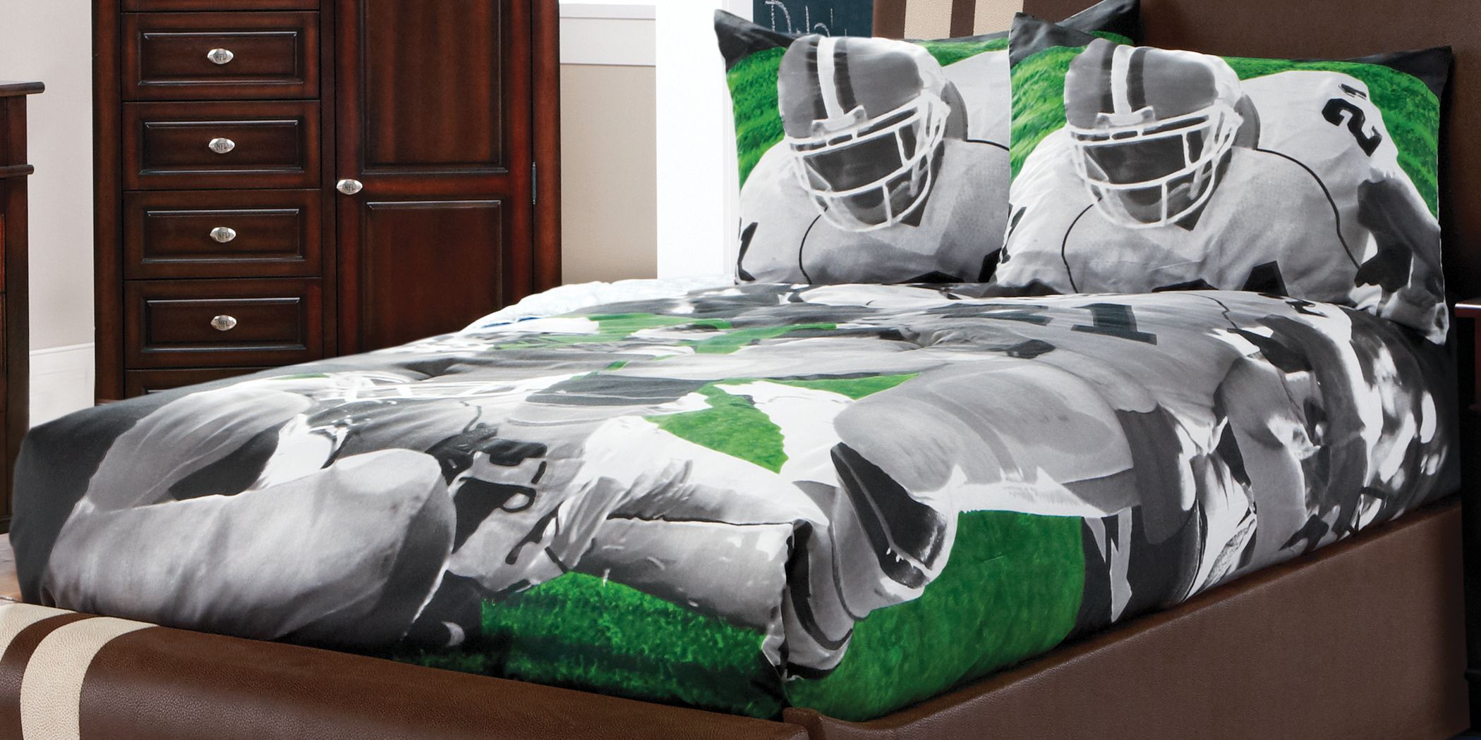 Football twin bed sales set