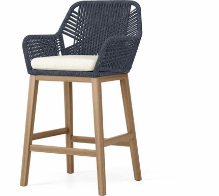 Tessere Blue Outdoor Barstool