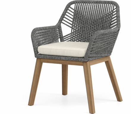 Tessere Gray Outdoor Arm Chair