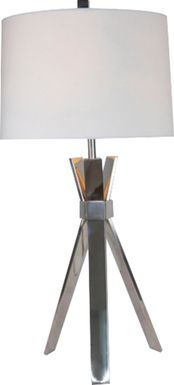 Triplex Silver Table Lamp