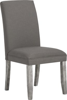 Tulip Gray Side Chair with Gray Legs