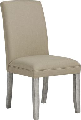 Tulip Brown Side Chair with Gray Legs