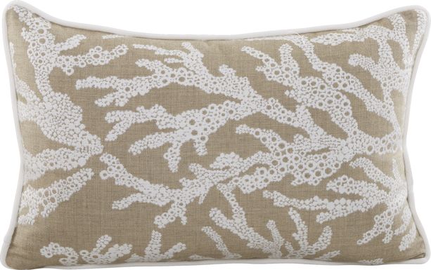 Coral Sand Beige Indoor/Outdoor Accent Pillow