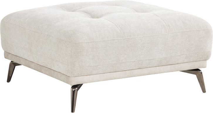 Valencia Light Gray Ottoman