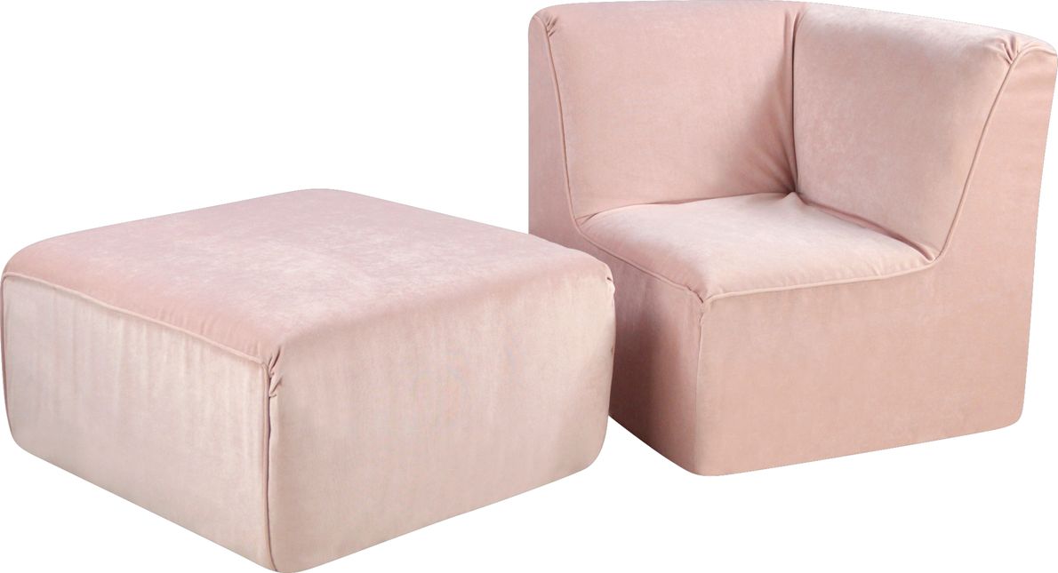 Pink discount corner chair