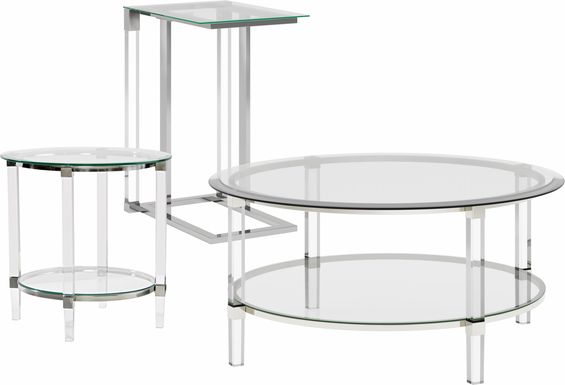 Varna Silver 3 Pc Table Set