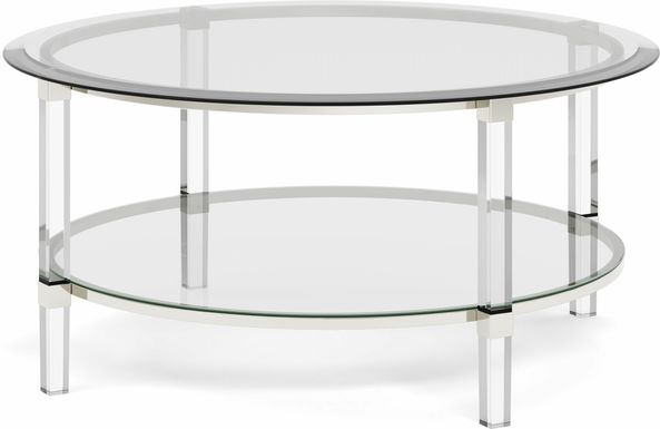 Varna Silver Round Cocktail Table