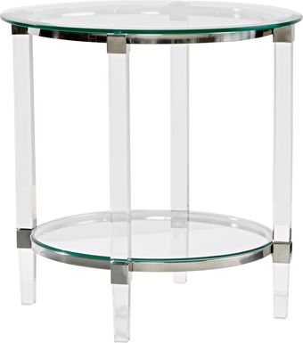 Varna Silver Round End Table