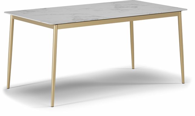 Venetian Court Gold Rectangle Dining Table