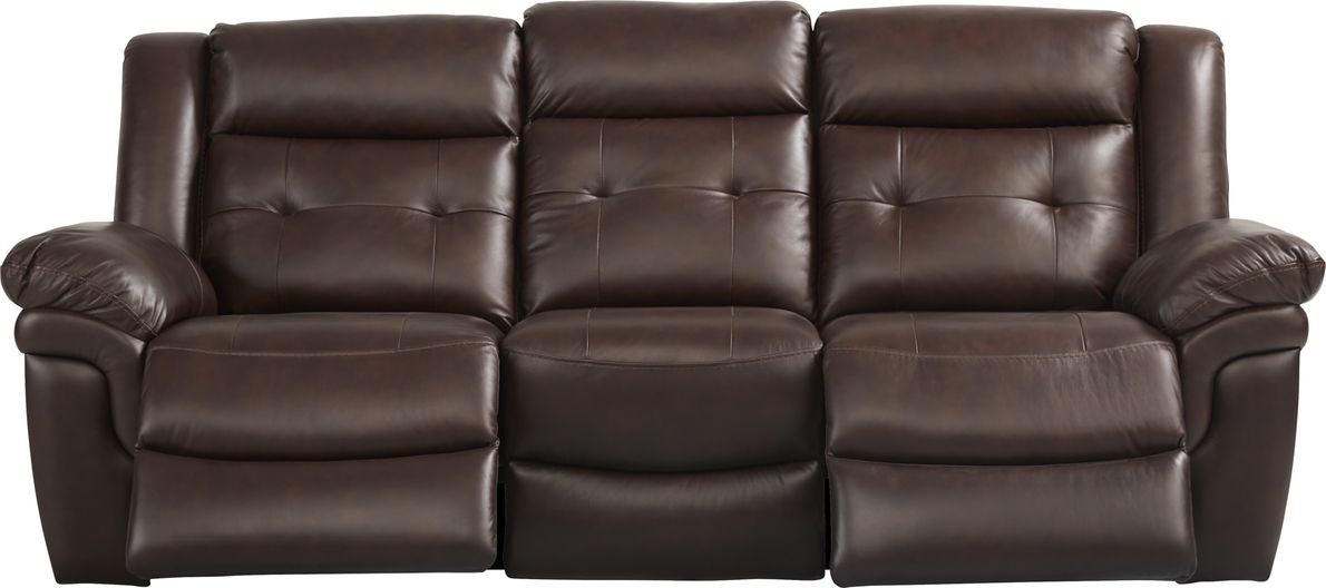 Ventoso Brown Leather Power Reclining Sofa Rooms To Go