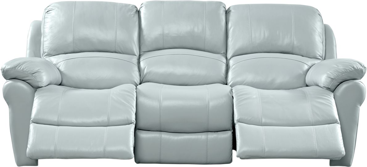 Vercelli aqua leather online rocker recliner