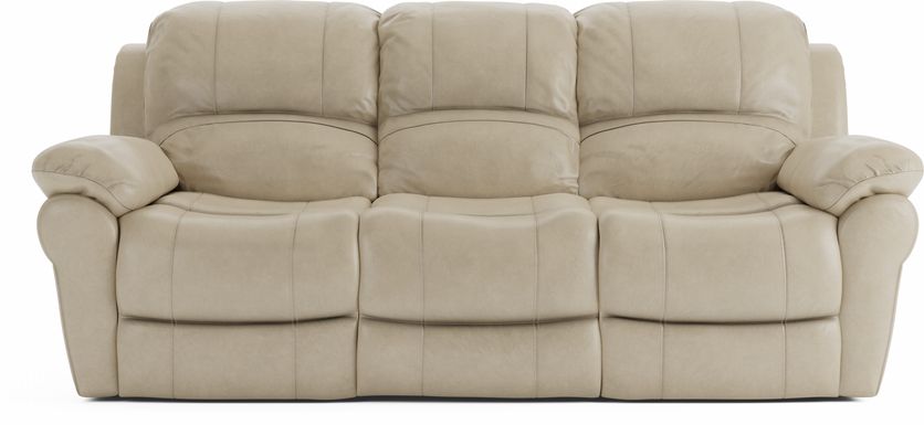 Living Room Sofas Couches, Servillo White Leather Power Plus Reclining Sofa