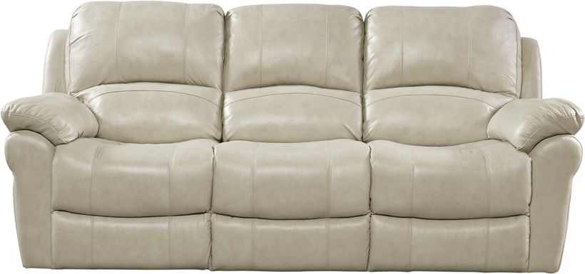 Vercelli Stone Leather Reclining Sofa