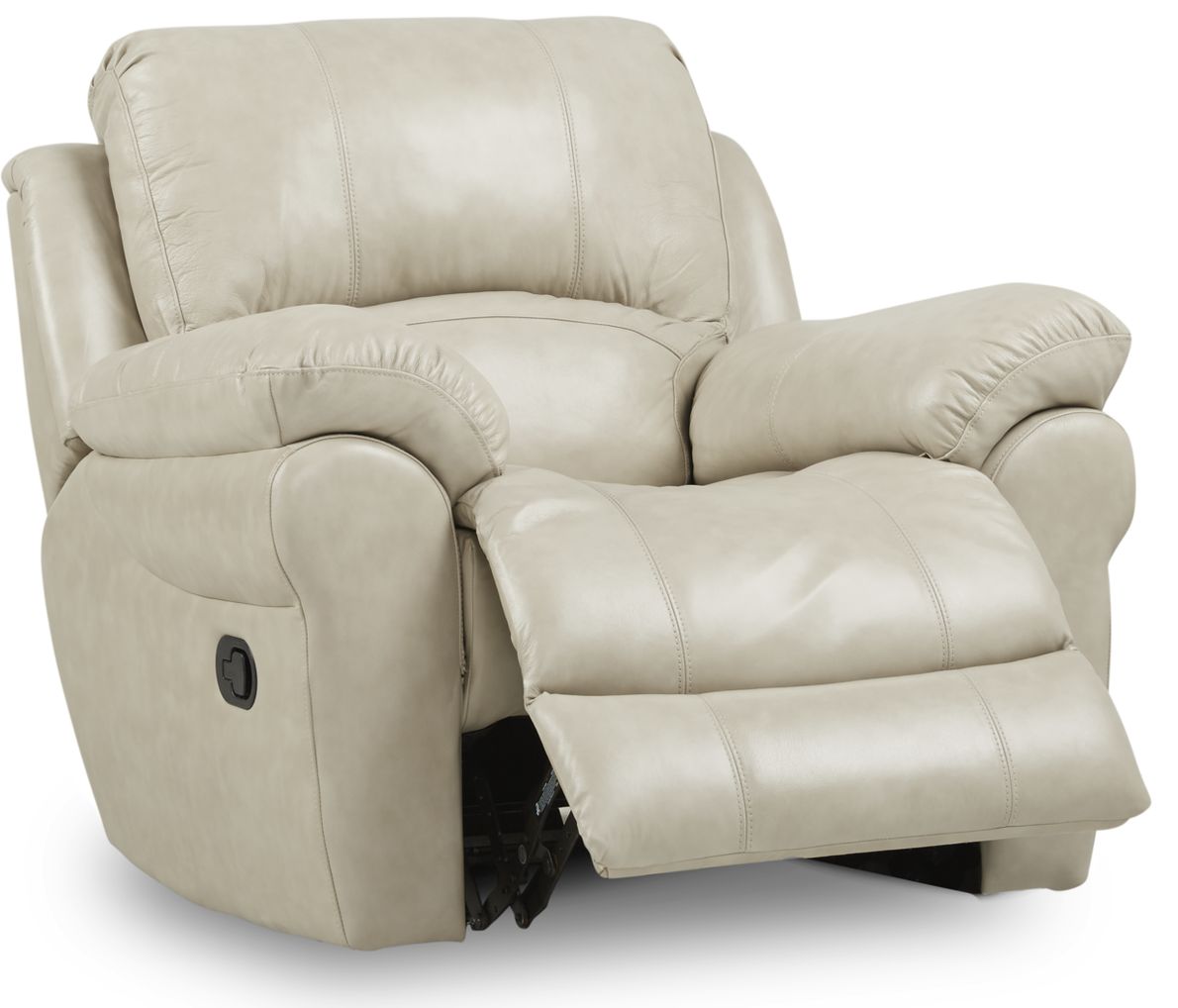 Vercelli aqua leather online rocker recliner